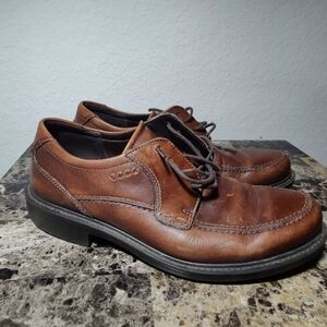 ECCO Men's Brown Leather Shoes